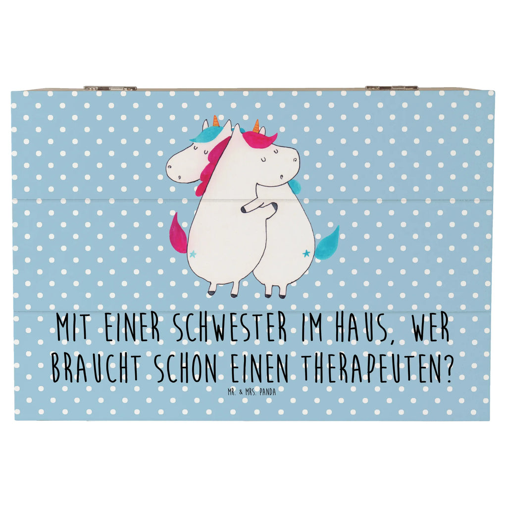 Holzkiste Schwester Glück Dekokiste, Holzkiste, Geschenkdose, Kiste, Erinnerungsbox, Aufbewahrungsbox, Schatzkiste, Schatulle, Truhe, Geschenkbox, XXL, Erinnerungskiste, Familie, Vatertag, Muttertag, Bruder, Schwester, Mama, Papa, Oma, Opa