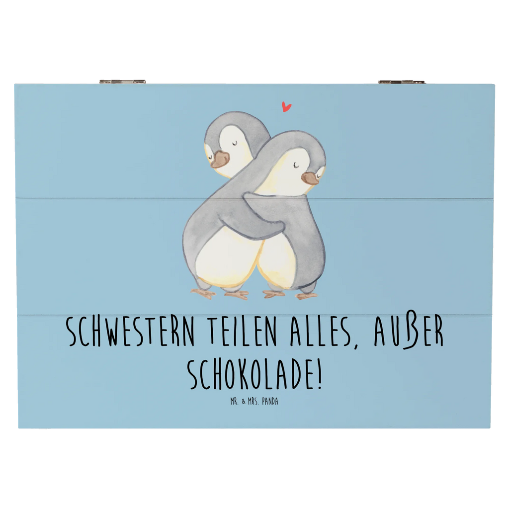 Holzkiste Schwestern Liebe Kiste, Erinnerungskiste, Geschenkdose, Dekokiste, Schatulle, Aufbewahrungsbox, XXL, Erinnerungsbox, Truhe, Holzkiste, Geschenkbox, Schatzkiste, Familie, Vatertag, Muttertag, Bruder, Schwester, Mama, Papa, Oma, Opa