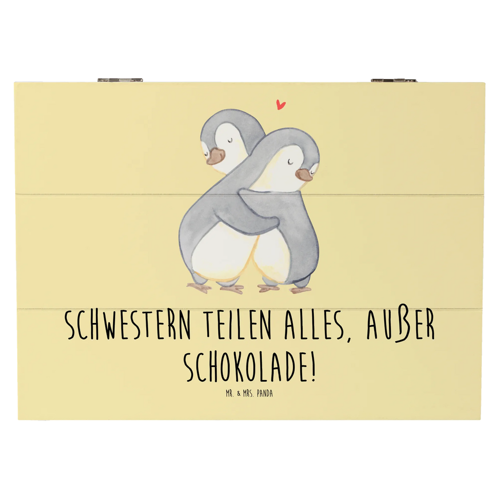 Holzkiste Schwestern Liebe Kiste, Erinnerungskiste, Geschenkdose, Dekokiste, Schatulle, Aufbewahrungsbox, XXL, Erinnerungsbox, Truhe, Holzkiste, Geschenkbox, Schatzkiste, Familie, Vatertag, Muttertag, Bruder, Schwester, Mama, Papa, Oma, Opa