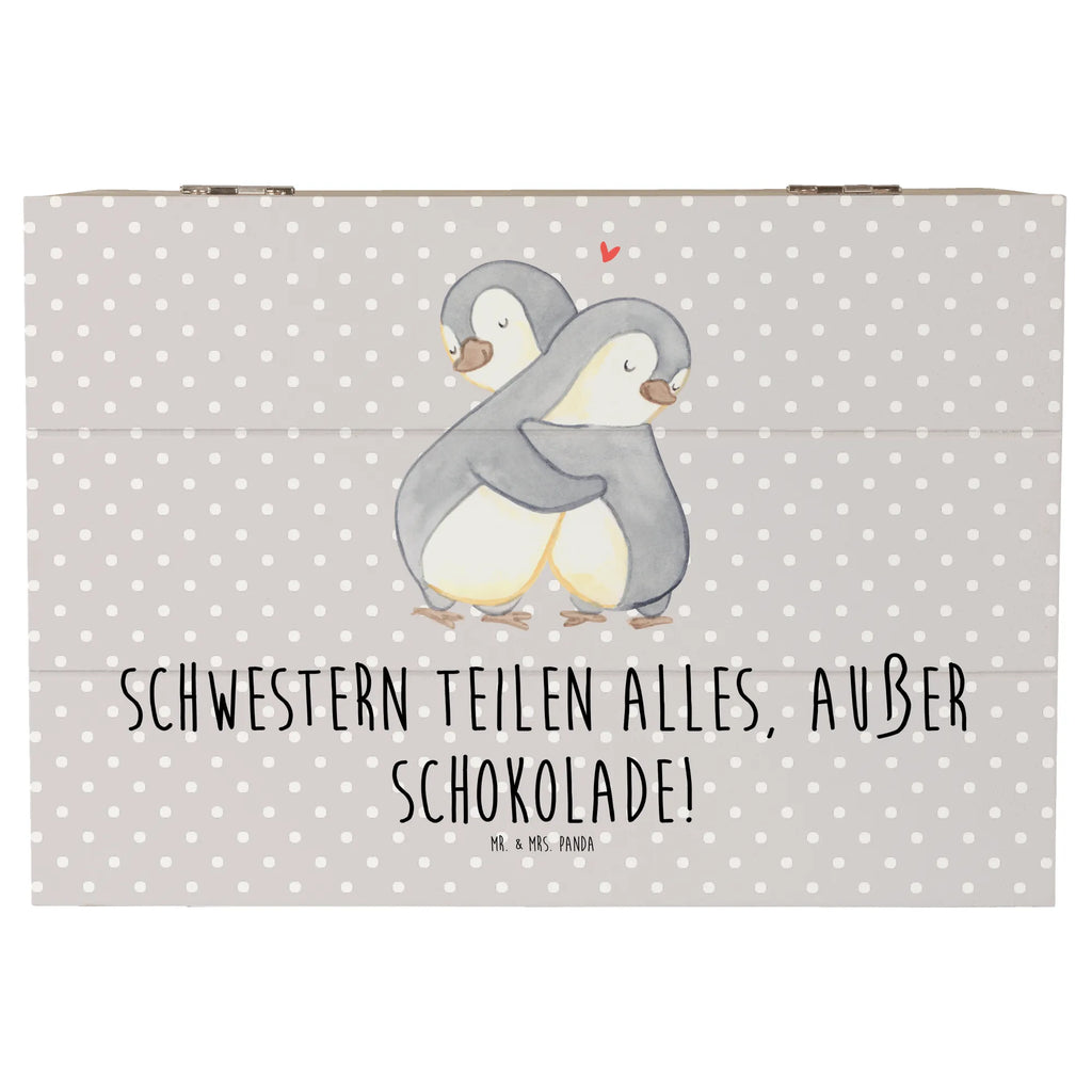 Holzkiste Schwestern Liebe Kiste, Erinnerungskiste, Geschenkdose, Dekokiste, Schatulle, Aufbewahrungsbox, XXL, Erinnerungsbox, Truhe, Holzkiste, Geschenkbox, Schatzkiste, Familie, Vatertag, Muttertag, Bruder, Schwester, Mama, Papa, Oma, Opa