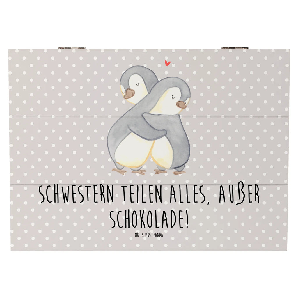 Holzkiste Schwestern Liebe Kiste, Erinnerungskiste, Geschenkdose, Dekokiste, Schatulle, Aufbewahrungsbox, XXL, Erinnerungsbox, Truhe, Holzkiste, Geschenkbox, Schatzkiste, Familie, Vatertag, Muttertag, Bruder, Schwester, Mama, Papa, Oma, Opa