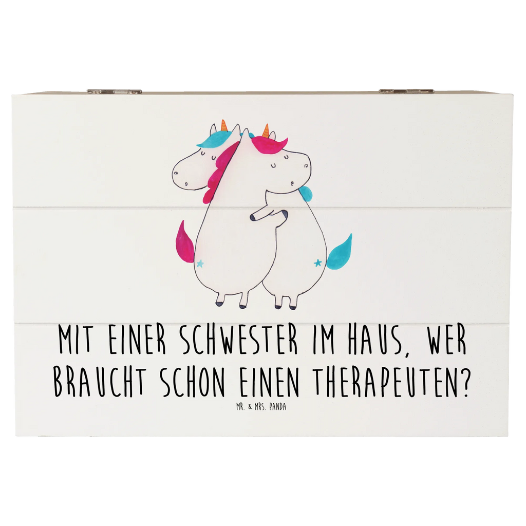 Holzkiste Schwester Glück Dekokiste, Holzkiste, Geschenkdose, Kiste, Erinnerungsbox, Aufbewahrungsbox, Schatzkiste, Schatulle, Truhe, Geschenkbox, XXL, Erinnerungskiste, Familie, Vatertag, Muttertag, Bruder, Schwester, Mama, Papa, Oma, Opa