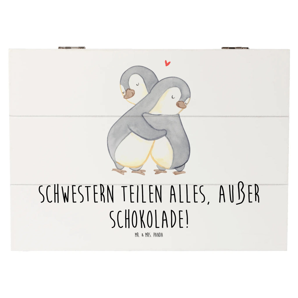 Holzkiste Schwestern Liebe Kiste, Erinnerungskiste, Geschenkdose, Dekokiste, Schatulle, Aufbewahrungsbox, XXL, Erinnerungsbox, Truhe, Holzkiste, Geschenkbox, Schatzkiste, Familie, Vatertag, Muttertag, Bruder, Schwester, Mama, Papa, Oma, Opa