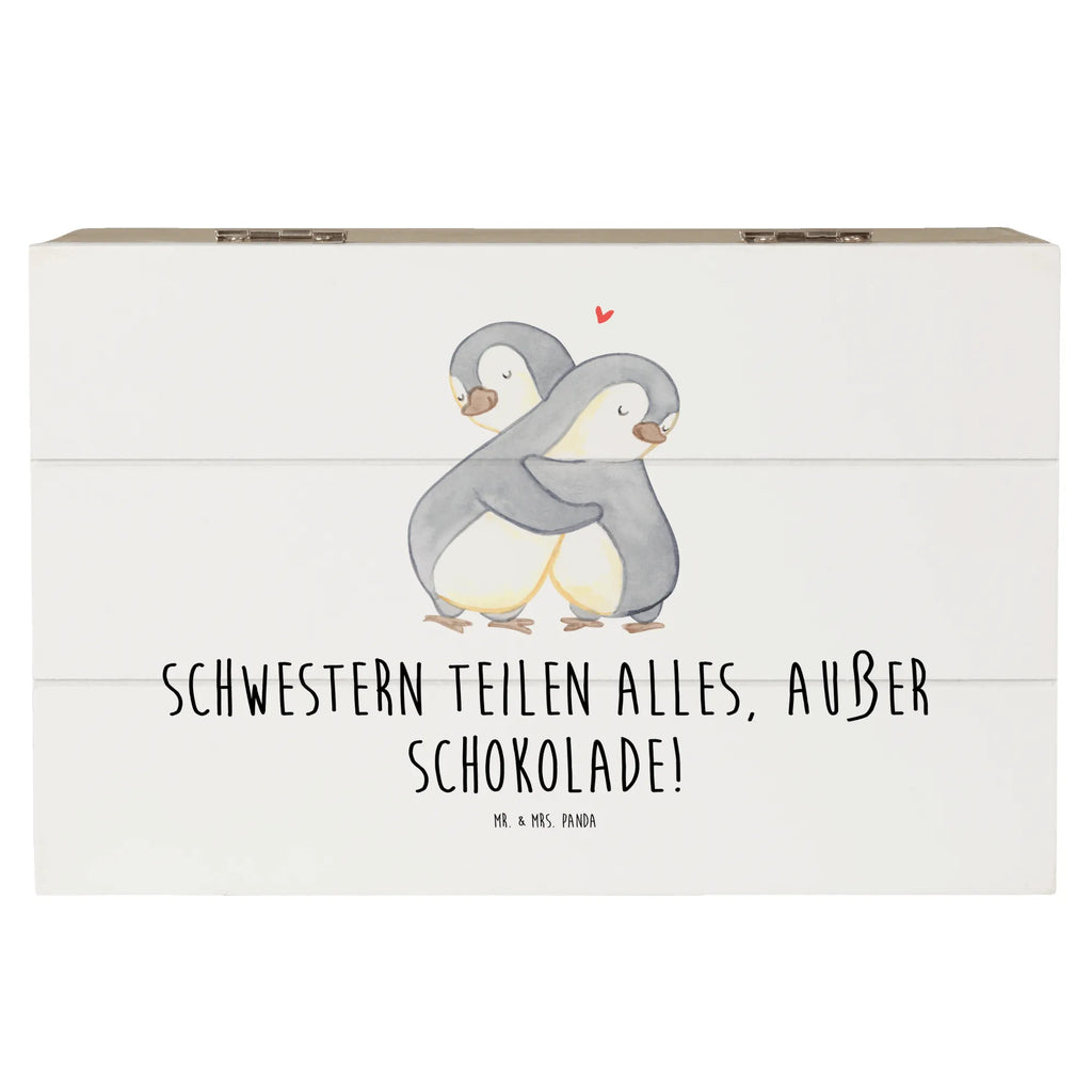 Holzkiste Schwestern Liebe Kiste, Erinnerungskiste, Geschenkdose, Dekokiste, Schatulle, Aufbewahrungsbox, XXL, Erinnerungsbox, Truhe, Holzkiste, Geschenkbox, Schatzkiste, Familie, Vatertag, Muttertag, Bruder, Schwester, Mama, Papa, Oma, Opa