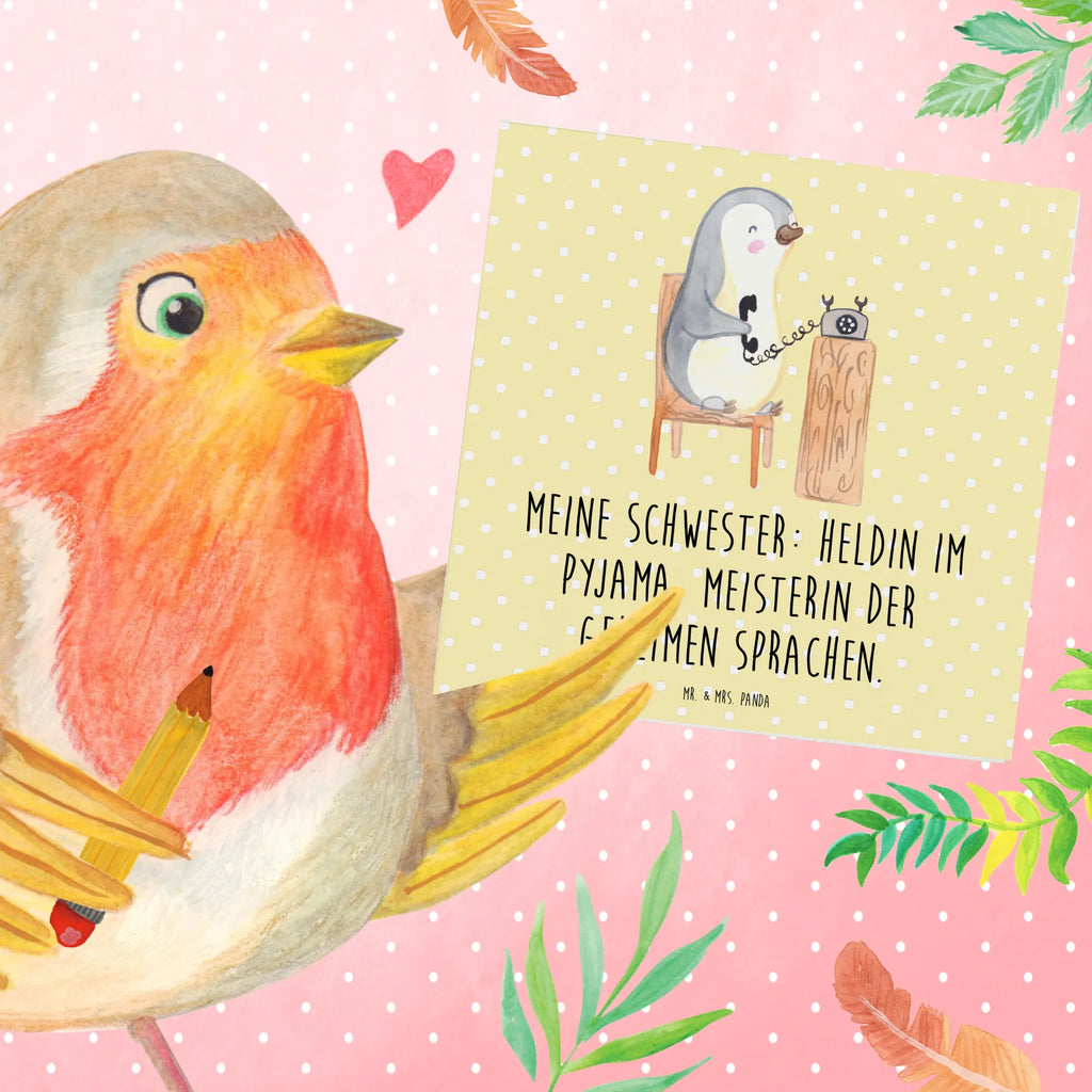 Deluxe Karte Schwester Heldin Einladungskarte, Hochwertige Klappkarte, Karte, Klappkarte, Hochzeitskarte, Geburtstagskarte, Grußkarte, Glückwunschkarte, Hochwertige Grußkarte, Familie, Vatertag, Muttertag, Bruder, Schwester, Mama, Papa, Oma, Opa