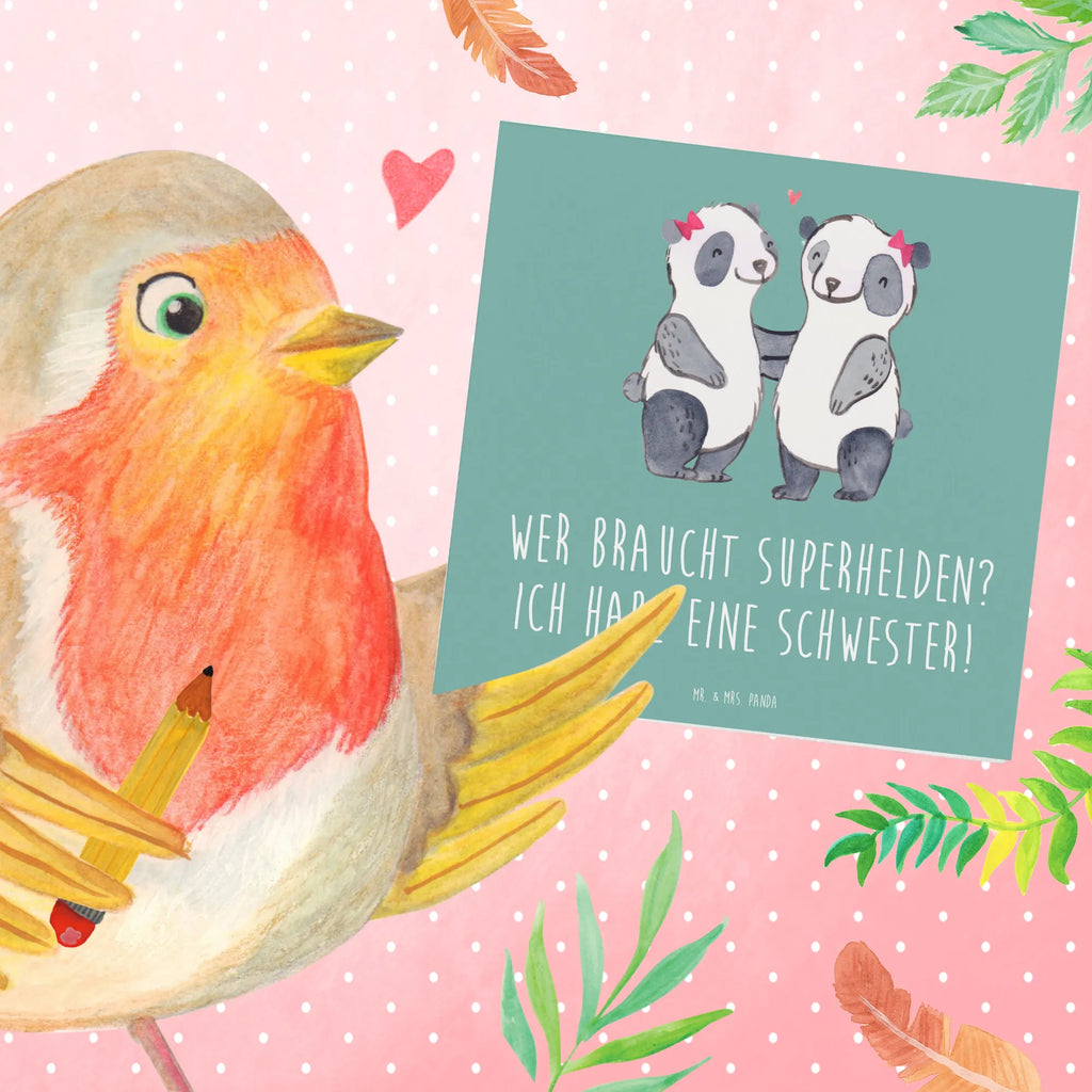 Deluxe Karte Liebe Schwester Karte, Hochwertige Klappkarte, Hochwertige Grußkarte, Geburtstagskarte, Klappkarte, Hochzeitskarte, Glückwunschkarte, Grußkarte, Einladungskarte, Familie, Vatertag, Muttertag, Bruder, Schwester, Mama, Papa, Oma, Opa