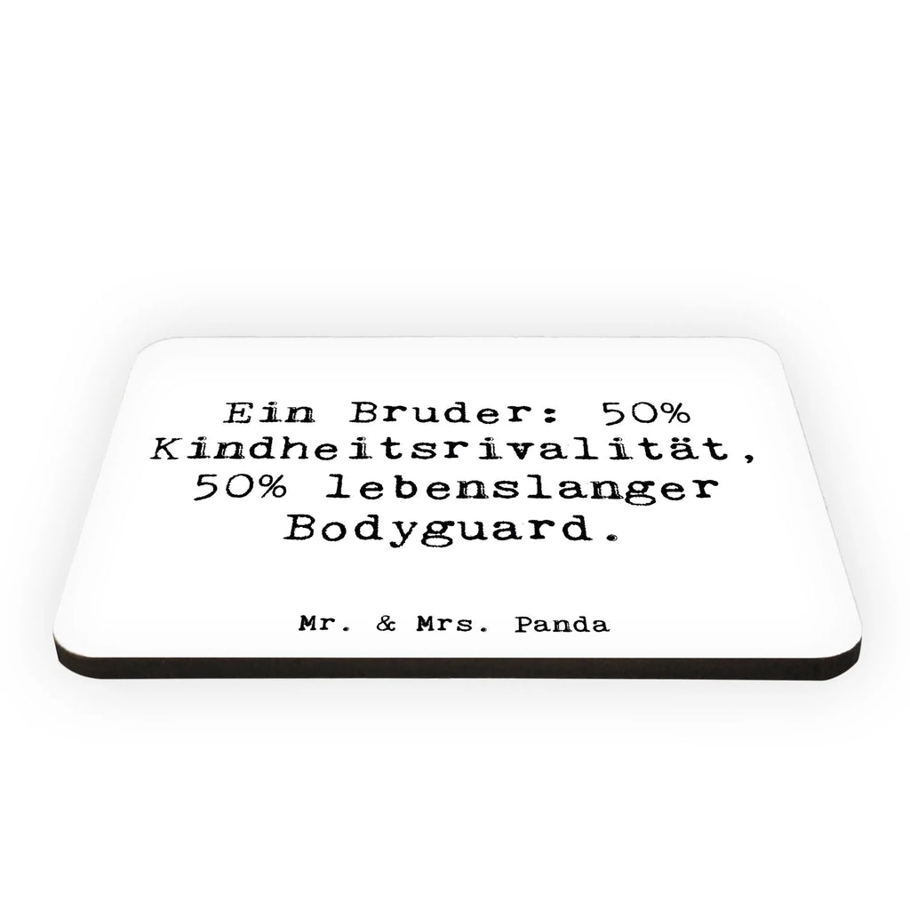 Magnet Saying Ein Bruder: 50% Kindheitsrivalität, 50% lebenslanger Bodyguard. Kühlschrank Dekoration, Whiteboard Magnet, Kühlschrankmagnet, Souvenir Magnet, Motivmagnete, Dekomagnet, Pinnwandmagnet, Notiz Magnet, Familie, Vatertag, Muttertag, Bruder, Schwester, Mama, Papa, Oma, Opa