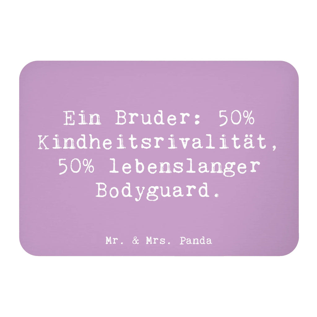 Magnet Saying Ein Bruder: 50% Kindheitsrivalität, 50% lebenslanger Bodyguard. Kühlschrank Dekoration, Whiteboard Magnet, Kühlschrankmagnet, Souvenir Magnet, Motivmagnete, Dekomagnet, Pinnwandmagnet, Notiz Magnet, Familie, Vatertag, Muttertag, Bruder, Schwester, Mama, Papa, Oma, Opa