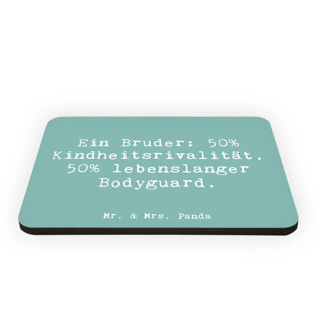 Magnet Saying Ein Bruder: 50% Kindheitsrivalität, 50% lebenslanger Bodyguard. Kühlschrank Dekoration, Whiteboard Magnet, Kühlschrankmagnet, Souvenir Magnet, Motivmagnete, Dekomagnet, Pinnwandmagnet, Notiz Magnet, Familie, Vatertag, Muttertag, Bruder, Schwester, Mama, Papa, Oma, Opa