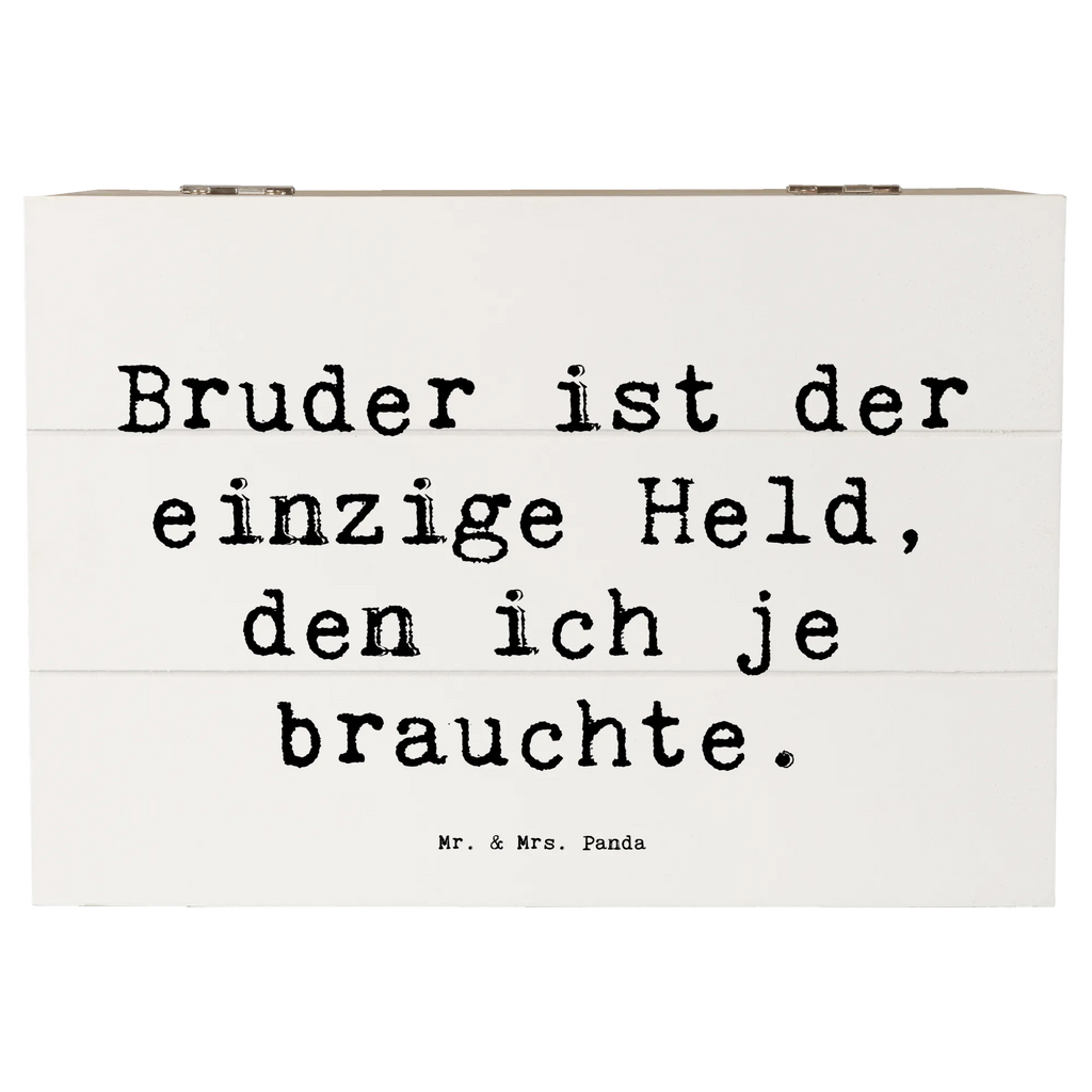 Holzkiste Spruch Bruder Held Holzkiste, XXL, Kiste, Aufbewahrungsbox, Schatzkiste, Schatulle, Erinnerungsbox, Geschenkdose, Geschenkbox, Dekokiste, Erinnerungskiste, Truhe, Familie, Vatertag, Muttertag, Bruder, Schwester, Mama, Papa, Oma, Opa