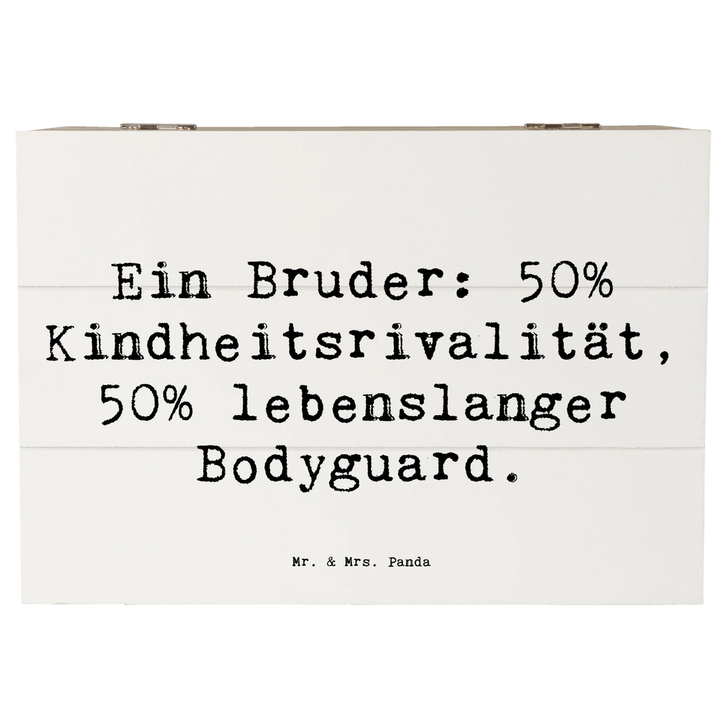 Holzkiste Spruch Bruder Bodyguard Aufbewahrungsbox, Geschenkbox, Holzkiste, Erinnerungsbox, Schatulle, Erinnerungskiste, Schatzkiste, XXL, Dekokiste, Truhe, Kiste, Geschenkdose, Familie, Vatertag, Muttertag, Bruder, Schwester, Mama, Papa, Oma, Opa