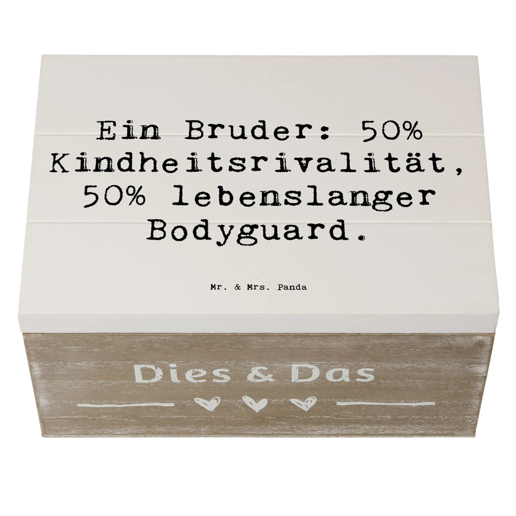 Holzkiste Spruch Bruder Bodyguard Aufbewahrungsbox, Geschenkbox, Holzkiste, Erinnerungsbox, Schatulle, Erinnerungskiste, Schatzkiste, XXL, Dekokiste, Truhe, Kiste, Geschenkdose, Familie, Vatertag, Muttertag, Bruder, Schwester, Mama, Papa, Oma, Opa