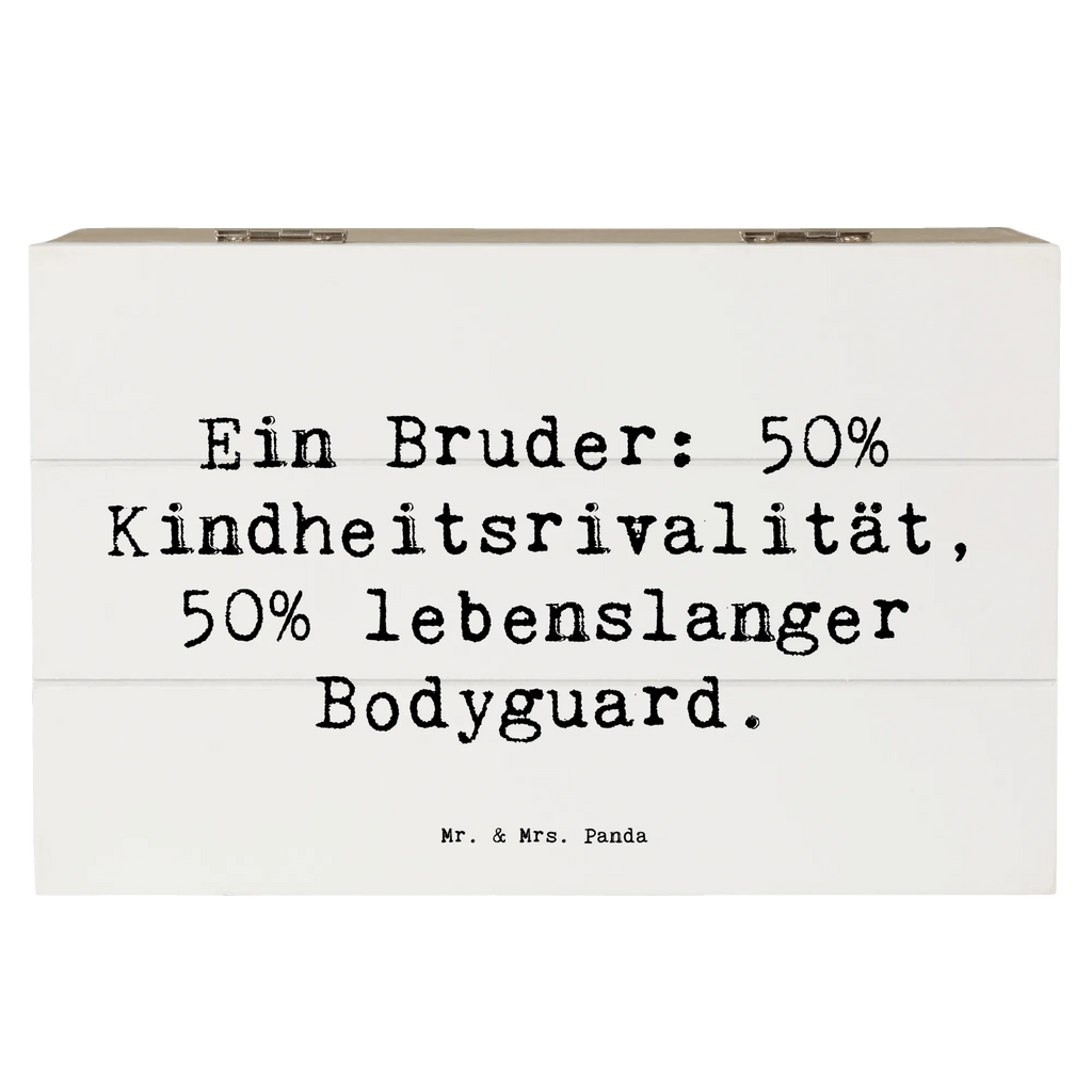 Holzkiste Spruch Bruder Bodyguard Aufbewahrungsbox, Geschenkbox, Holzkiste, Erinnerungsbox, Schatulle, Erinnerungskiste, Schatzkiste, XXL, Dekokiste, Truhe, Kiste, Geschenkdose, Familie, Vatertag, Muttertag, Bruder, Schwester, Mama, Papa, Oma, Opa