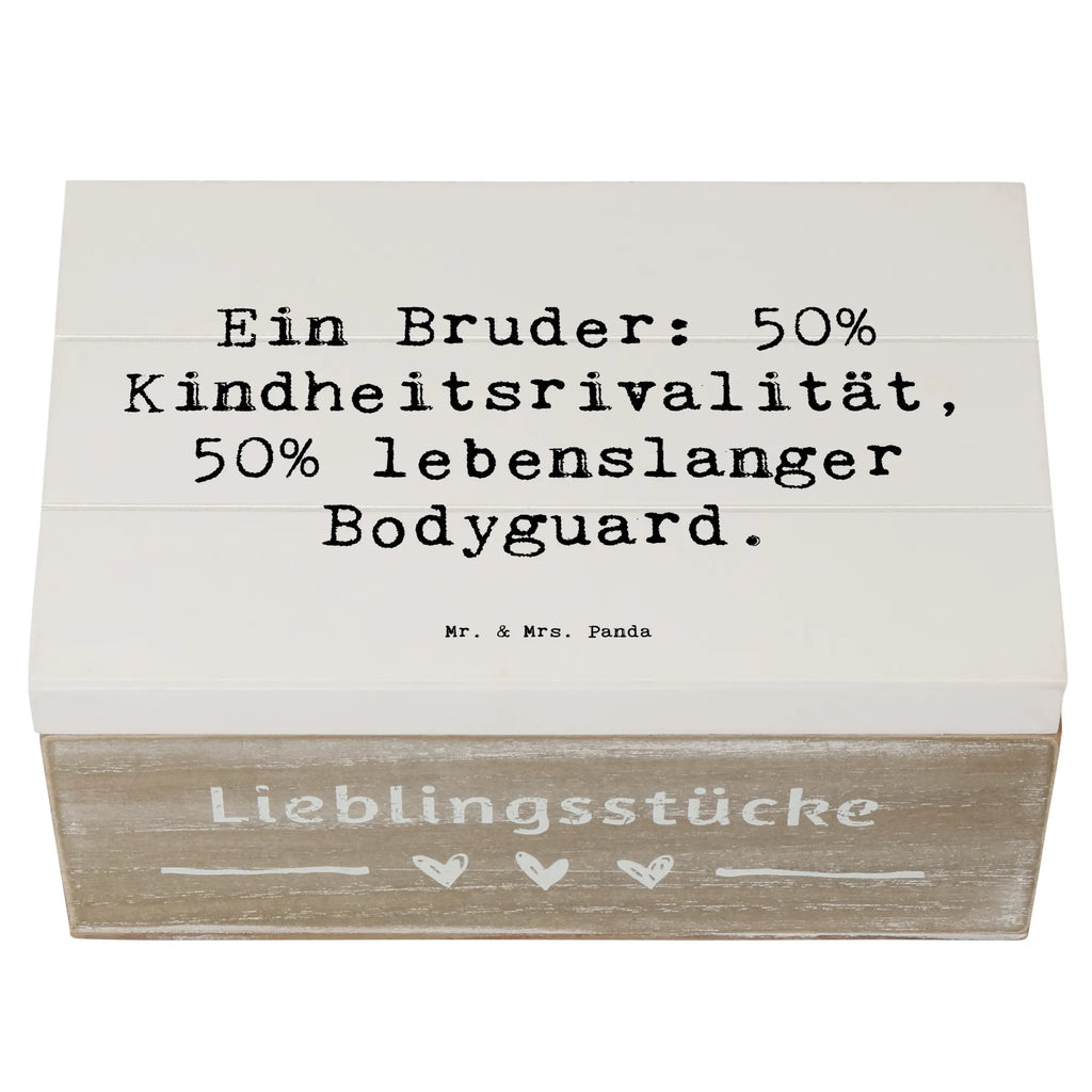 Holzkiste Spruch Bruder Bodyguard Aufbewahrungsbox, Geschenkbox, Holzkiste, Erinnerungsbox, Schatulle, Erinnerungskiste, Schatzkiste, XXL, Dekokiste, Truhe, Kiste, Geschenkdose, Familie, Vatertag, Muttertag, Bruder, Schwester, Mama, Papa, Oma, Opa