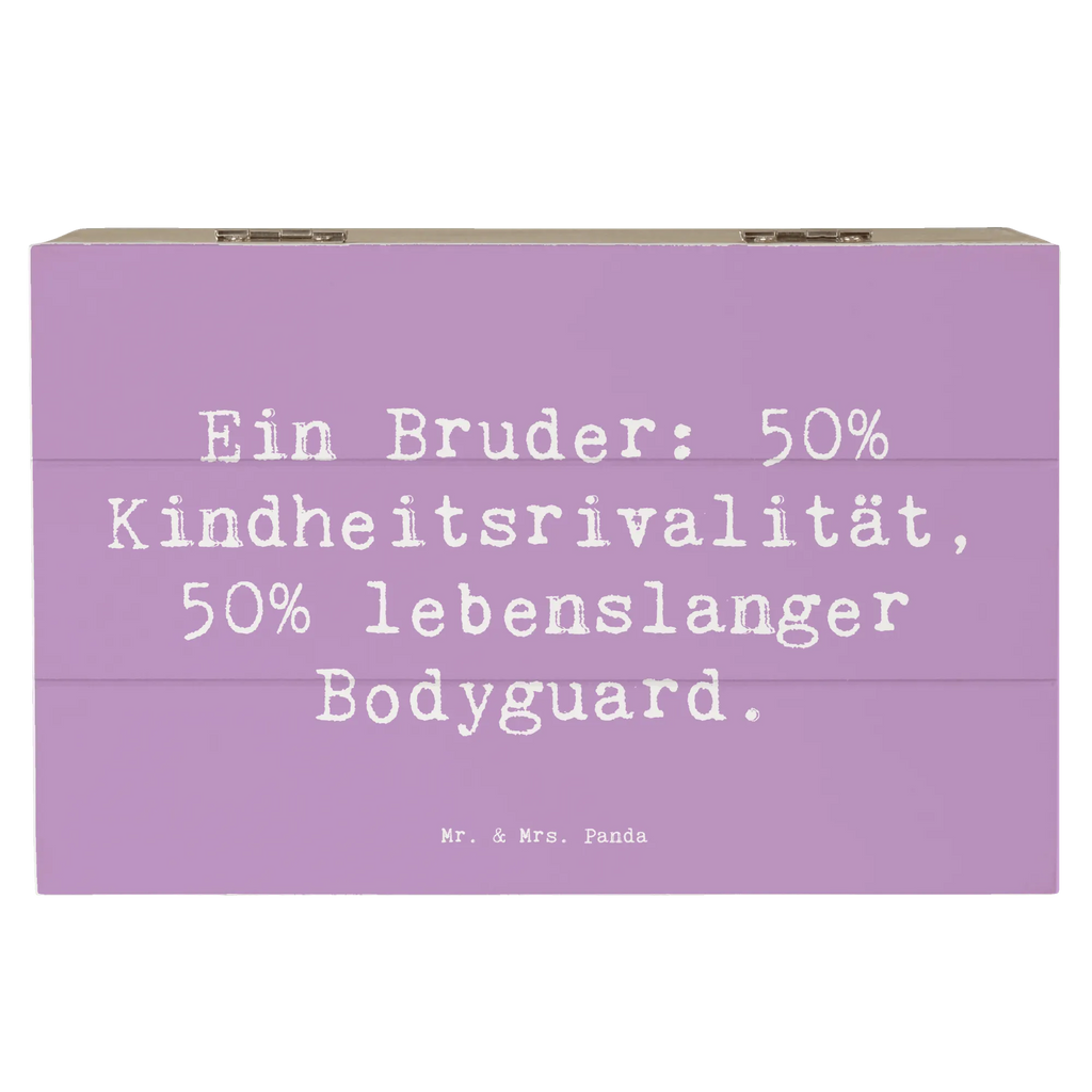 Holzkiste Spruch Bruder Bodyguard Aufbewahrungsbox, Geschenkbox, Holzkiste, Erinnerungsbox, Schatulle, Erinnerungskiste, Schatzkiste, XXL, Dekokiste, Truhe, Kiste, Geschenkdose, Familie, Vatertag, Muttertag, Bruder, Schwester, Mama, Papa, Oma, Opa