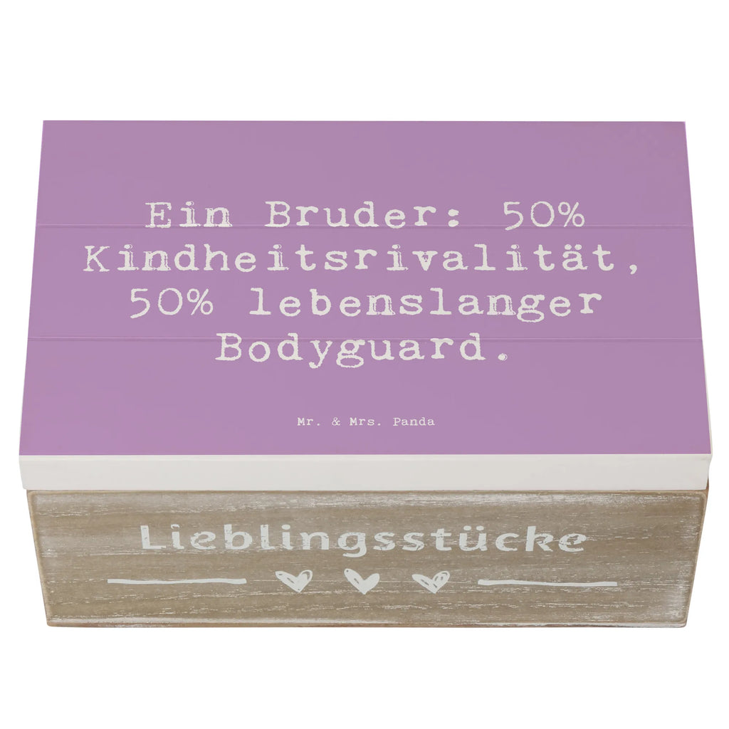 Holzkiste Spruch Bruder Bodyguard Aufbewahrungsbox, Geschenkbox, Holzkiste, Erinnerungsbox, Schatulle, Erinnerungskiste, Schatzkiste, XXL, Dekokiste, Truhe, Kiste, Geschenkdose, Familie, Vatertag, Muttertag, Bruder, Schwester, Mama, Papa, Oma, Opa