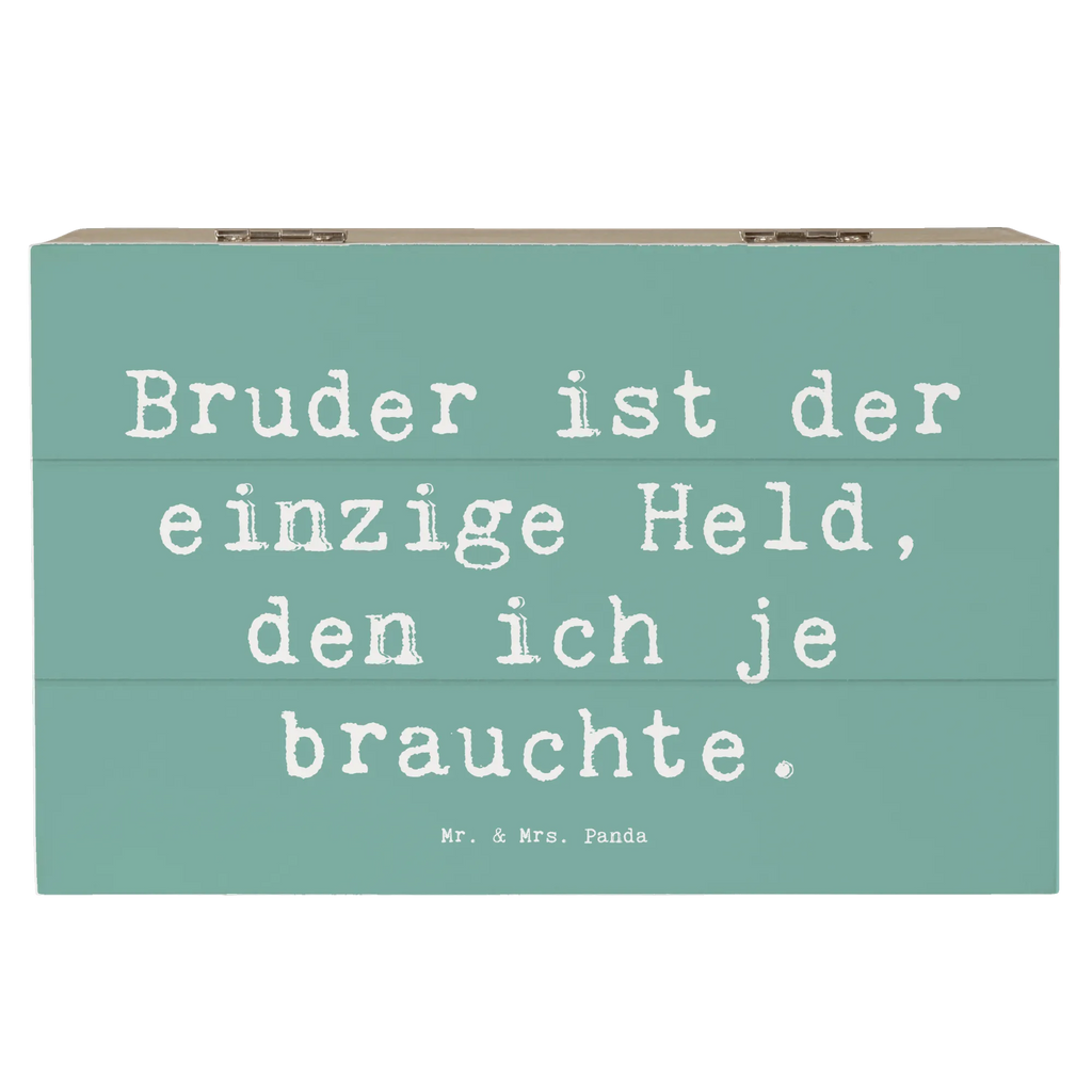 Holzkiste Spruch Bruder Held Holzkiste, XXL, Kiste, Aufbewahrungsbox, Schatzkiste, Schatulle, Erinnerungsbox, Geschenkdose, Geschenkbox, Dekokiste, Erinnerungskiste, Truhe, Familie, Vatertag, Muttertag, Bruder, Schwester, Mama, Papa, Oma, Opa