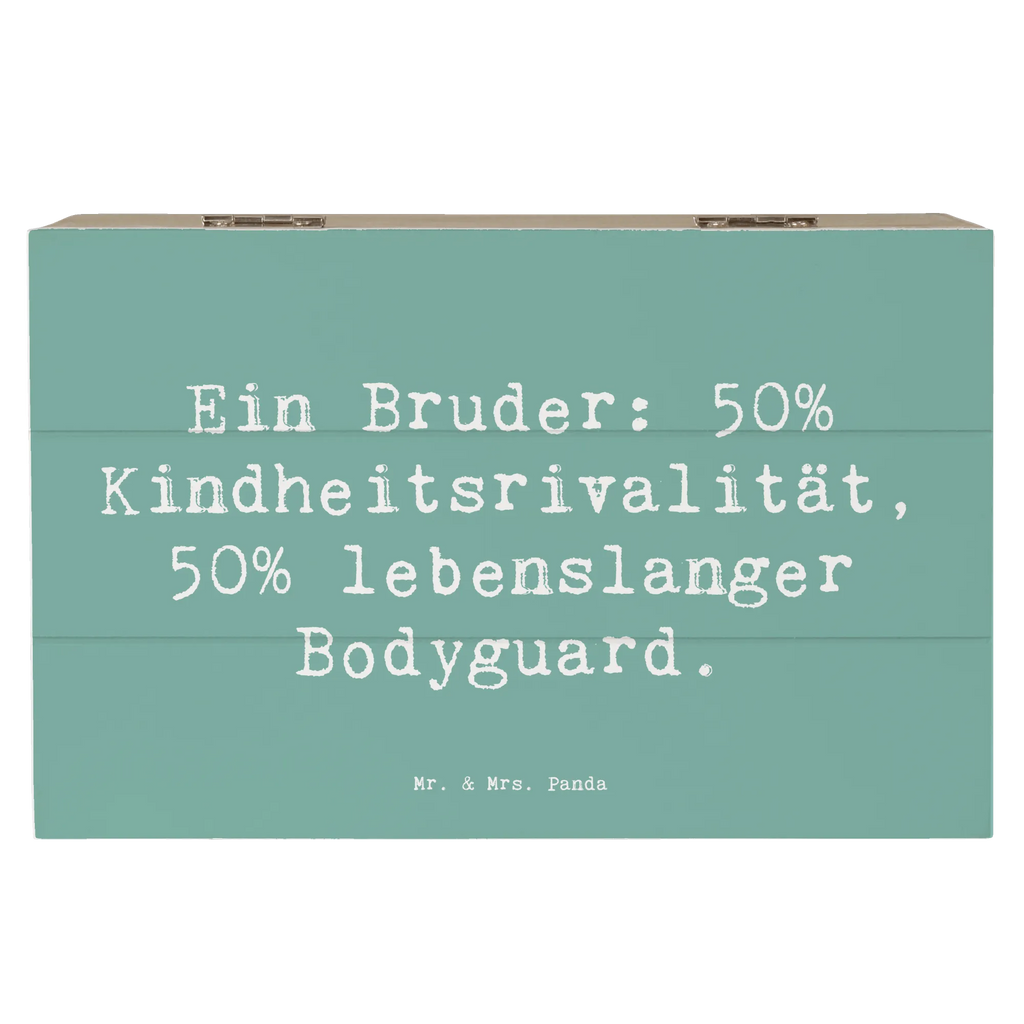 Holzkiste Spruch Bruder Bodyguard Aufbewahrungsbox, Geschenkbox, Holzkiste, Erinnerungsbox, Schatulle, Erinnerungskiste, Schatzkiste, XXL, Dekokiste, Truhe, Kiste, Geschenkdose, Familie, Vatertag, Muttertag, Bruder, Schwester, Mama, Papa, Oma, Opa