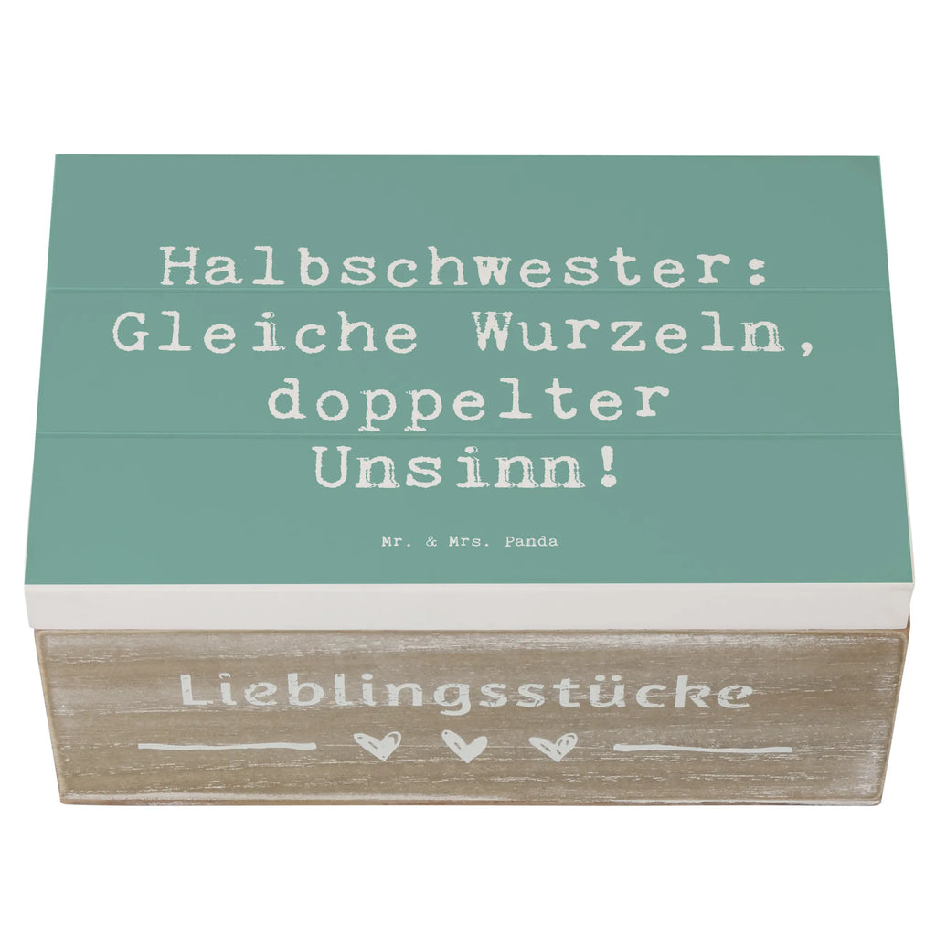 Holzkiste Spruch Halbschwester Unsinn Holzkiste, Schatzkiste, XXL, Aufbewahrungsbox, Erinnerungskiste, Dekokiste, Schatulle, Kiste, Geschenkbox, Geschenkdose, Erinnerungsbox, Truhe, Familie, Vatertag, Muttertag, Bruder, Schwester, Mama, Papa, Oma, Opa