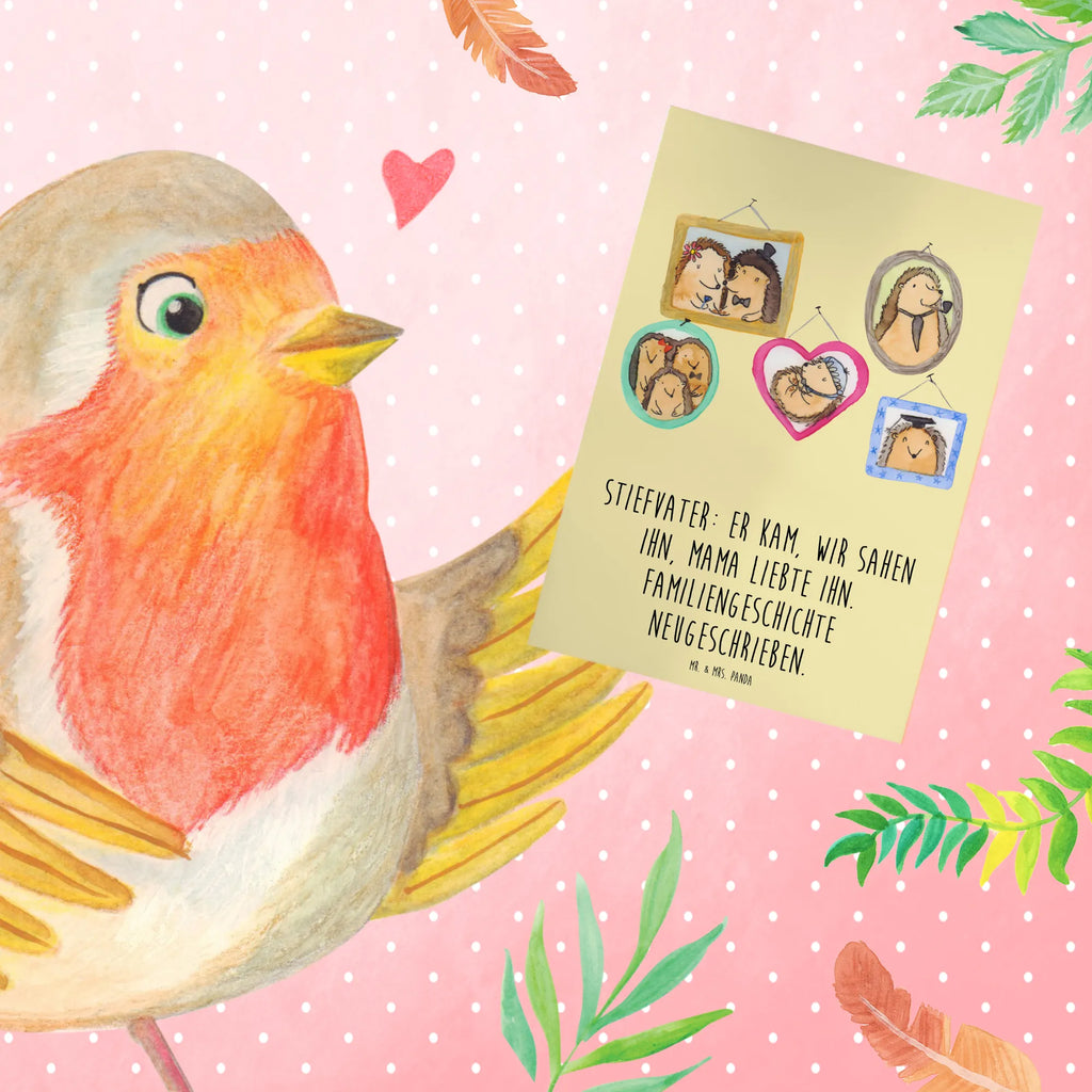 Greetings card Stiefvater: Er kam, wir sahen ihn, Mama liebte ihn. Familiengeschichte neugeschrieben. Grußkarte, Glückwunschkarte, Hochzeitskarte, Geburtstagskarte, Karte, Ansichtskarten, Klappkarte, Einladungskarte, Familie, Vatertag, Muttertag, Bruder, Schwester, Mama, Papa, Oma, Opa