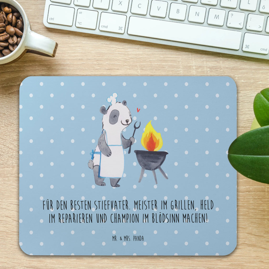 Mauspad Bester Stiefvater Arbeitszimmer, Mauspad, Designer Mauspad, Mausunterlage, Mousepad, Computer zubehör, PC Zubehör, Mauspad Büro, Einzigartiges Mauspad, Büroausstattung, Familie, Vatertag, Muttertag, Bruder, Schwester, Mama, Papa, Oma, Opa