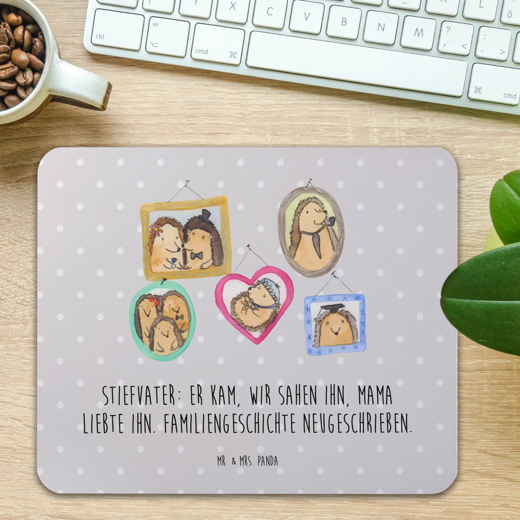 Mouse mat Stiefvater: Er kam, wir sahen ihn, Mama liebte ihn. Familiengeschichte neugeschrieben. Mousepad, Designer Mauspad, Mausunterlage, Mauspad Büro, Arbeitszimmer, Computer zubehör, Einzigartiges Mauspad, Mauspad, Büroausstattung, PC Zubehör, Familie, Vatertag, Muttertag, Bruder, Schwester, Mama, Papa, Oma, Opa