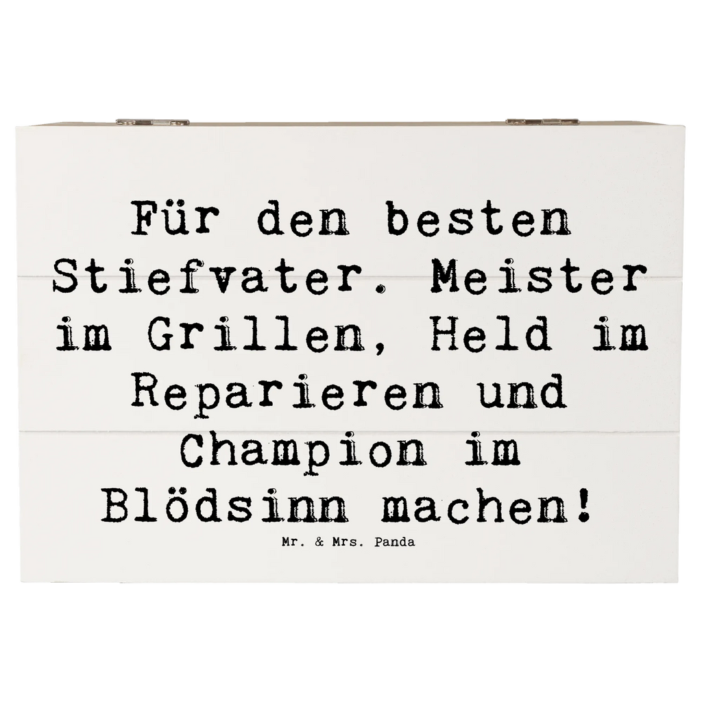 Holzkiste Spruch Bester Stiefvater Schatulle, Aufbewahrungsbox, Geschenkbox, Dekokiste, Geschenkdose, Kiste, Truhe, XXL, Holzkiste, Erinnerungskiste, Schatzkiste, Erinnerungsbox, Familie, Vatertag, Muttertag, Bruder, Schwester, Mama, Papa, Oma, Opa