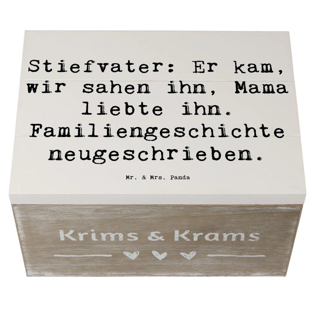 Holzkiste Spruch Stiefvater Liebe XXL, Schatulle, Erinnerungskiste, Schatzkiste, Aufbewahrungsbox, Truhe, Geschenkdose, Geschenkbox, Erinnerungsbox, Dekokiste, Holzkiste, Kiste, Familie, Vatertag, Muttertag, Bruder, Schwester, Mama, Papa, Oma, Opa