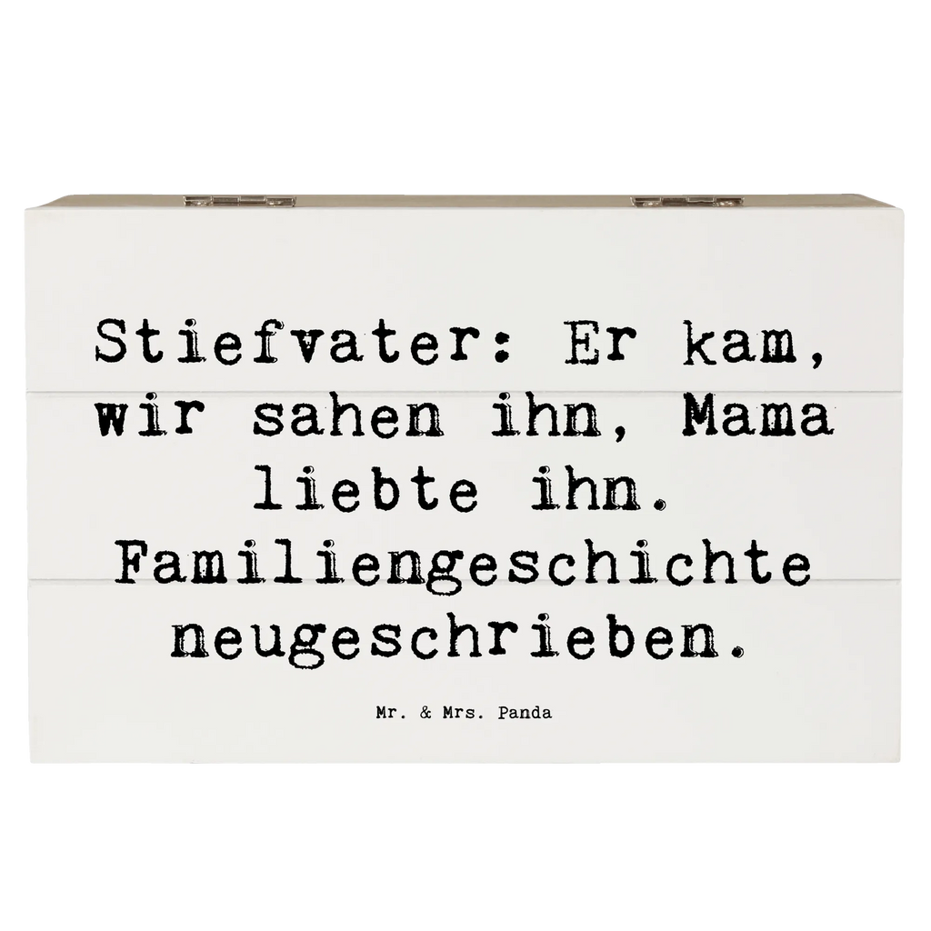 Holzkiste Spruch Stiefvater Liebe XXL, Schatulle, Erinnerungskiste, Schatzkiste, Aufbewahrungsbox, Truhe, Geschenkdose, Geschenkbox, Erinnerungsbox, Dekokiste, Holzkiste, Kiste, Familie, Vatertag, Muttertag, Bruder, Schwester, Mama, Papa, Oma, Opa