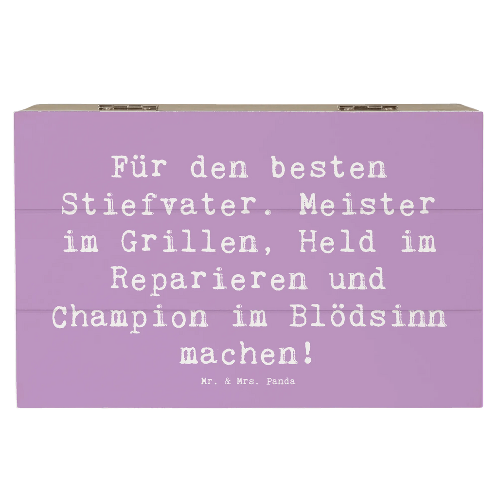 Holzkiste Spruch Bester Stiefvater Schatulle, Aufbewahrungsbox, Geschenkbox, Dekokiste, Geschenkdose, Kiste, Truhe, XXL, Holzkiste, Erinnerungskiste, Schatzkiste, Erinnerungsbox, Familie, Vatertag, Muttertag, Bruder, Schwester, Mama, Papa, Oma, Opa
