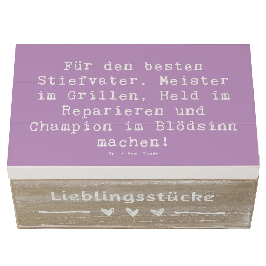 Holzkiste Spruch Bester Stiefvater Schatulle, Aufbewahrungsbox, Geschenkbox, Dekokiste, Geschenkdose, Kiste, Truhe, XXL, Holzkiste, Erinnerungskiste, Schatzkiste, Erinnerungsbox, Familie, Vatertag, Muttertag, Bruder, Schwester, Mama, Papa, Oma, Opa
