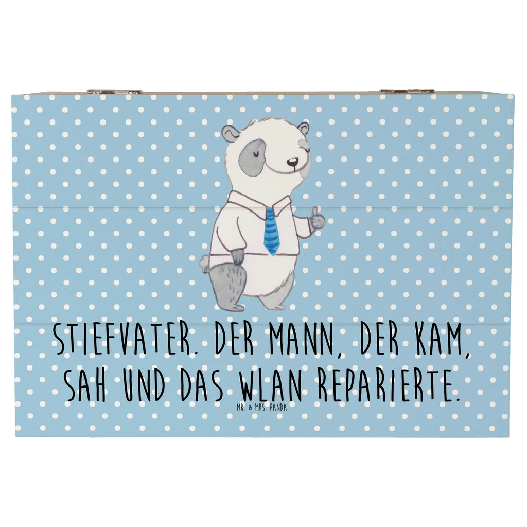 Wooden chest Stiefvater. Der Mann, der kam, sah und das WLAN reparierte. Kiste, Truhe, Erinnerungsbox, Erinnerungskiste, Geschenkbox, XXL, Dekokiste, Aufbewahrungsbox, Holzkiste, Geschenkdose, Schatulle, Schatzkiste, Familie, Vatertag, Muttertag, Bruder, Schwester, Mama, Papa, Oma, Opa