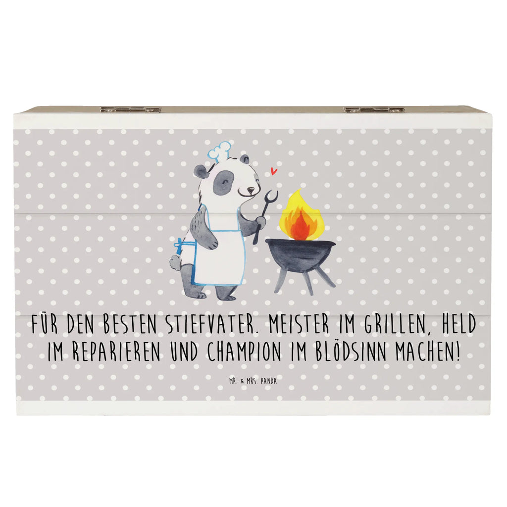 Holzkiste Bester Stiefvater Geschenkbox, Erinnerungsbox, Holzkiste, Schatulle, Aufbewahrungsbox, Dekokiste, Schatzkiste, Geschenkdose, Truhe, Kiste, XXL, Erinnerungskiste, Familie, Vatertag, Muttertag, Bruder, Schwester, Mama, Papa, Oma, Opa