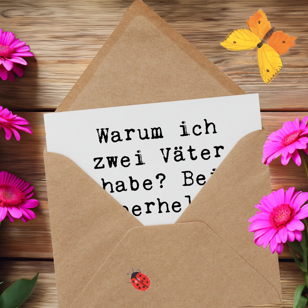 Deluxe Karte Spruch Superhelden Stiefvater Hochwertige Grußkarte, Einladungskarte, Glückwunschkarte, Geburtstagskarte, Grußkarte, Hochzeitskarte, Hochwertige Klappkarte, Karte, Klappkarte, Familie, Vatertag, Muttertag, Bruder, Schwester, Mama, Papa, Oma, Opa