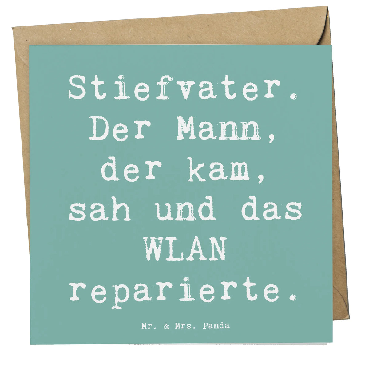 Deluxe Karte Spruch Stiefvater Held Klappkarte, Glückwunschkarte, Grußkarte, anlasskarte, doppelkarte, faltkarte, Opa, Vatertag, Oma, Papa, Bruder, Mama, Schwester, Muttertag, Familie
