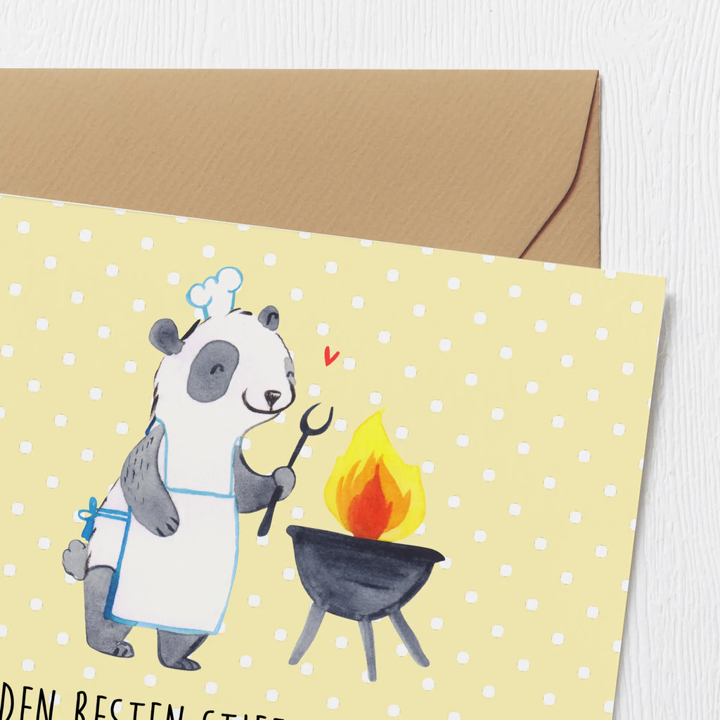 Deluxe Karte Bester Stiefvater Karte, Geburtstagskarte, Einladungskarte, Hochzeitskarte, Glückwunschkarte, Klappkarte, Hochwertige Grußkarte, Grußkarte, Hochwertige Klappkarte, Familie, Vatertag, Muttertag, Bruder, Schwester, Mama, Papa, Oma, Opa