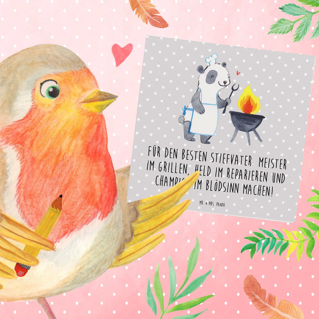 Deluxe Karte Bester Stiefvater Karte, Geburtstagskarte, Einladungskarte, Hochzeitskarte, Glückwunschkarte, Klappkarte, Hochwertige Grußkarte, Grußkarte, Hochwertige Klappkarte, Familie, Vatertag, Muttertag, Bruder, Schwester, Mama, Papa, Oma, Opa