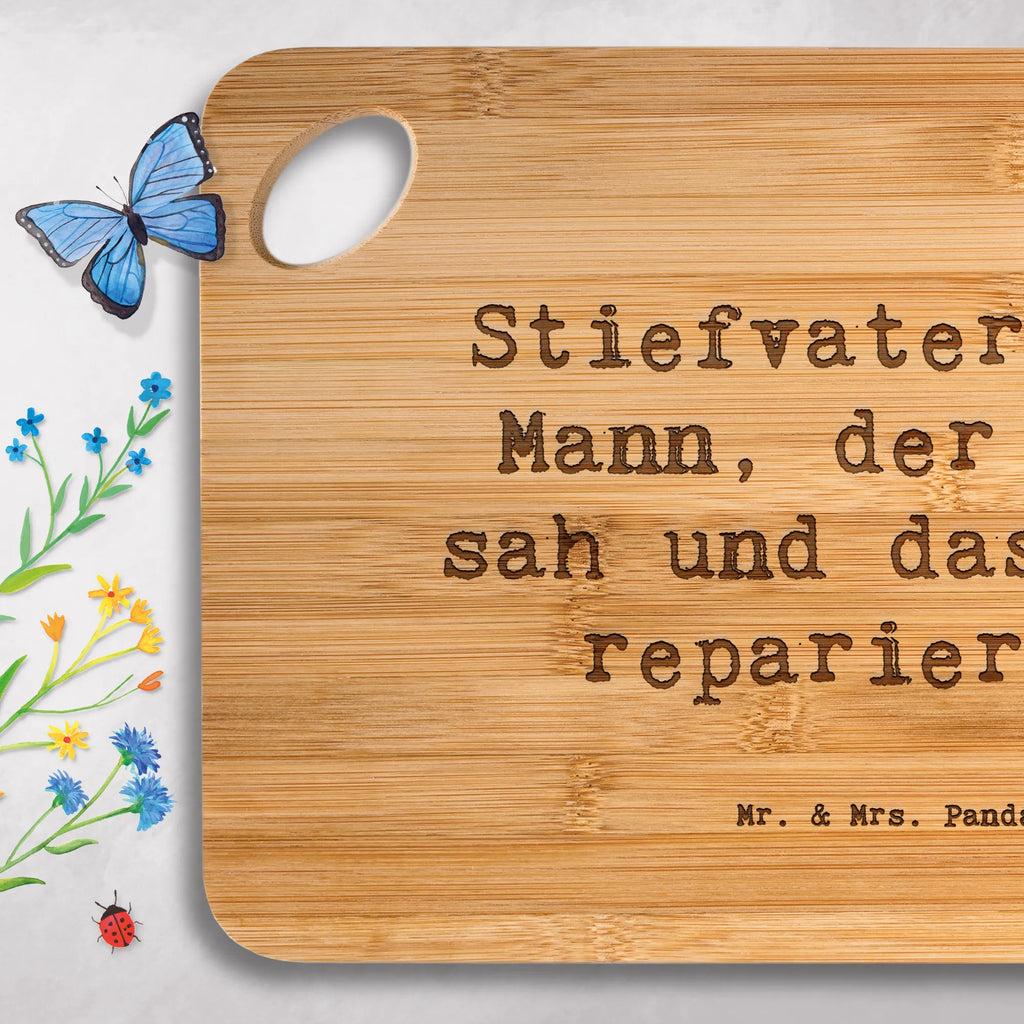 Bamboo chopping board Saying Stiefvater. Der Mann, der kam, sah und das WLAN reparierte. nature, breakfast board, breakfast, board, dulcimer, carving board, engraving, bamboo, cutting board, kitchen, robust, slices, cutting block, solid, wood, kitchen board, Family, Father's Day, Mother's Day, brother, sister, Mom, Dad