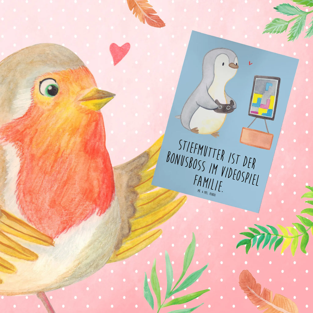Grußkarte Stiefmutter Bonusboss Karte, Ansichtskarten, Glückwunschkarte, Geburtstagskarte, Hochzeitskarte, Einladungskarte, Klappkarte, Grußkarte, Familie, Vatertag, Muttertag, Bruder, Schwester, Mama, Papa, Oma, Opa