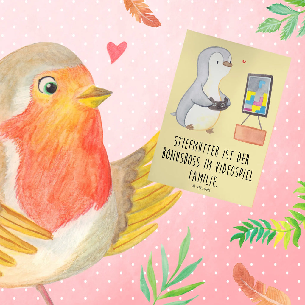 Grußkarte Stiefmutter Bonusboss Karte, Ansichtskarten, Glückwunschkarte, Geburtstagskarte, Hochzeitskarte, Einladungskarte, Klappkarte, Grußkarte, Familie, Vatertag, Muttertag, Bruder, Schwester, Mama, Papa, Oma, Opa