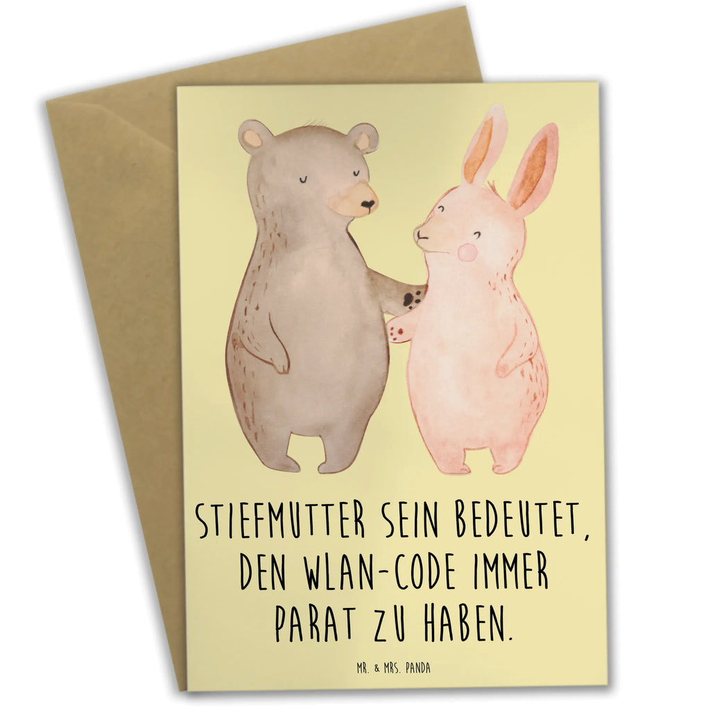 Greetings card Stiefmutter sein bedeutet, den WLAN-Code immer parat zu haben. Glückwunschkarte, Karte, Einladungskarte, Geburtstagskarte, Klappkarte, Grußkarte, Ansichtskarten, Hochzeitskarte, Familie, Vatertag, Muttertag, Bruder, Schwester, Mama, Papa, Oma, Opa
