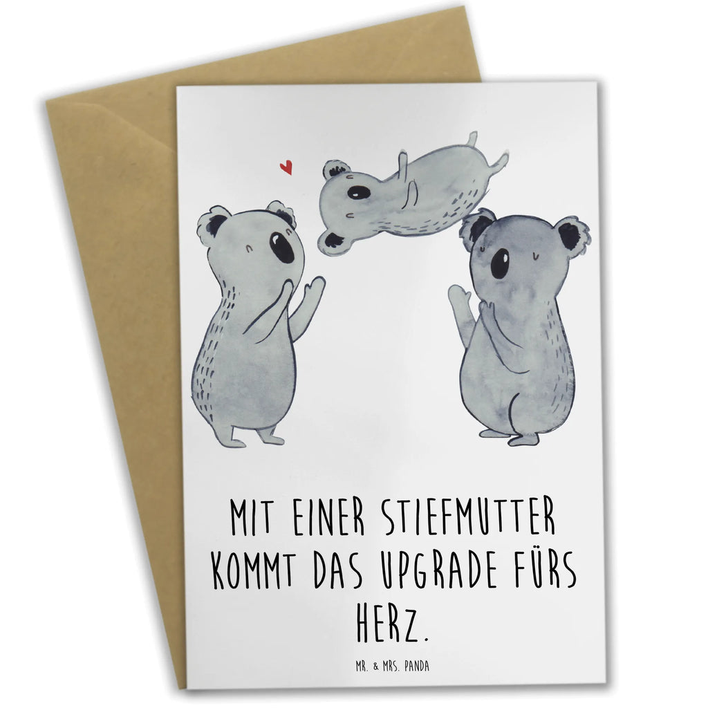 Greetings card Mit einer Stiefmutter kommt das Upgrade fürs Herz. Einladungskarte, Geburtstagskarte, Karte, Hochzeitskarte, Ansichtskarten, Glückwunschkarte, Grußkarte, Klappkarte, Familie, Vatertag, Muttertag, Bruder, Schwester, Mama, Papa, Oma, Opa