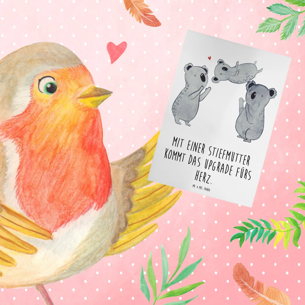 Greetings card Mit einer Stiefmutter kommt das Upgrade fürs Herz. Einladungskarte, Geburtstagskarte, Karte, Hochzeitskarte, Ansichtskarten, Glückwunschkarte, Grußkarte, Klappkarte, Familie, Vatertag, Muttertag, Bruder, Schwester, Mama, Papa, Oma, Opa