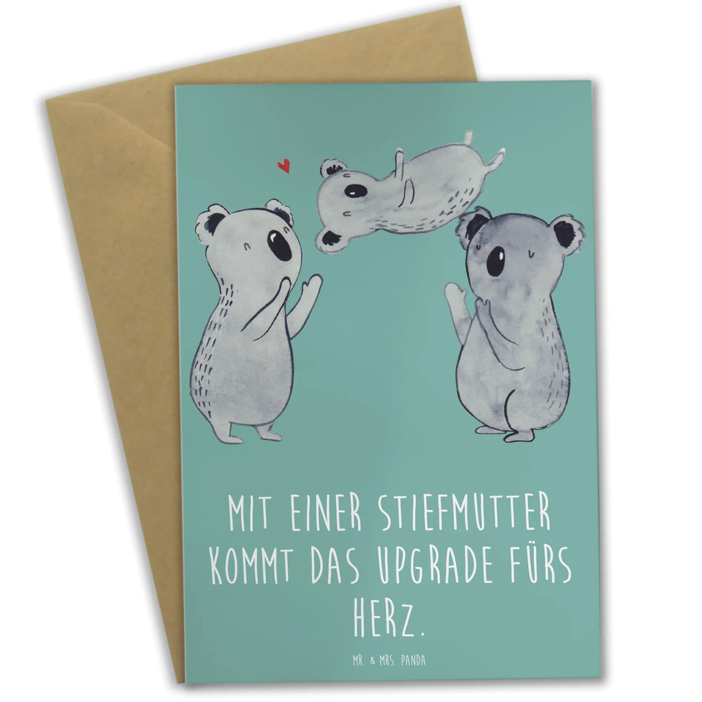 Greetings card Mit einer Stiefmutter kommt das Upgrade fürs Herz. Einladungskarte, Geburtstagskarte, Karte, Hochzeitskarte, Ansichtskarten, Glückwunschkarte, Grußkarte, Klappkarte, Familie, Vatertag, Muttertag, Bruder, Schwester, Mama, Papa, Oma, Opa