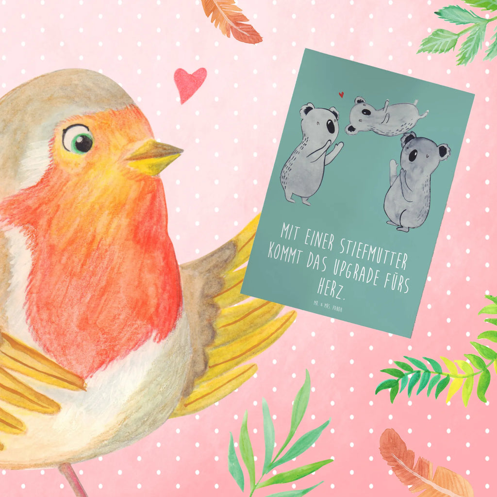 Greetings card Mit einer Stiefmutter kommt das Upgrade fürs Herz. Einladungskarte, Geburtstagskarte, Karte, Hochzeitskarte, Ansichtskarten, Glückwunschkarte, Grußkarte, Klappkarte, Familie, Vatertag, Muttertag, Bruder, Schwester, Mama, Papa, Oma, Opa