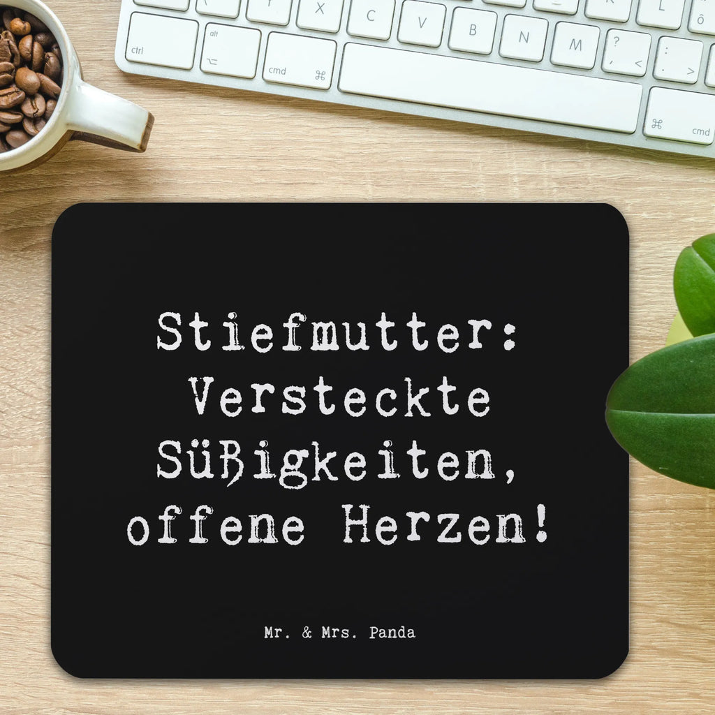 Mauspad Spruch Stiefmutter Herzen Büroausstattung, PC Zubehör, Arbeitszimmer, Mausunterlage, Einzigartiges Mauspad, Computer zubehör, Mousepad, Mauspad Büro, Mauspad, Designer Mauspad, Familie, Vatertag, Muttertag, Bruder, Schwester, Mama, Papa, Oma, Opa
