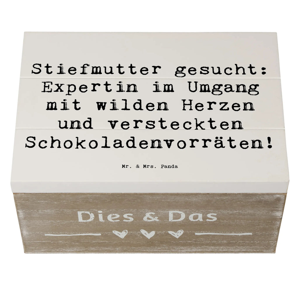 Holzkiste Spruch Stiefmutter Expertin Geschenkbox, Aufbewahrungsbox, XXL, Dekokiste, Holzkiste, Truhe, Erinnerungskiste, Schatulle, Geschenkdose, Kiste, Schatzkiste, Erinnerungsbox, Familie, Vatertag, Muttertag, Bruder, Schwester, Mama, Papa, Oma, Opa
