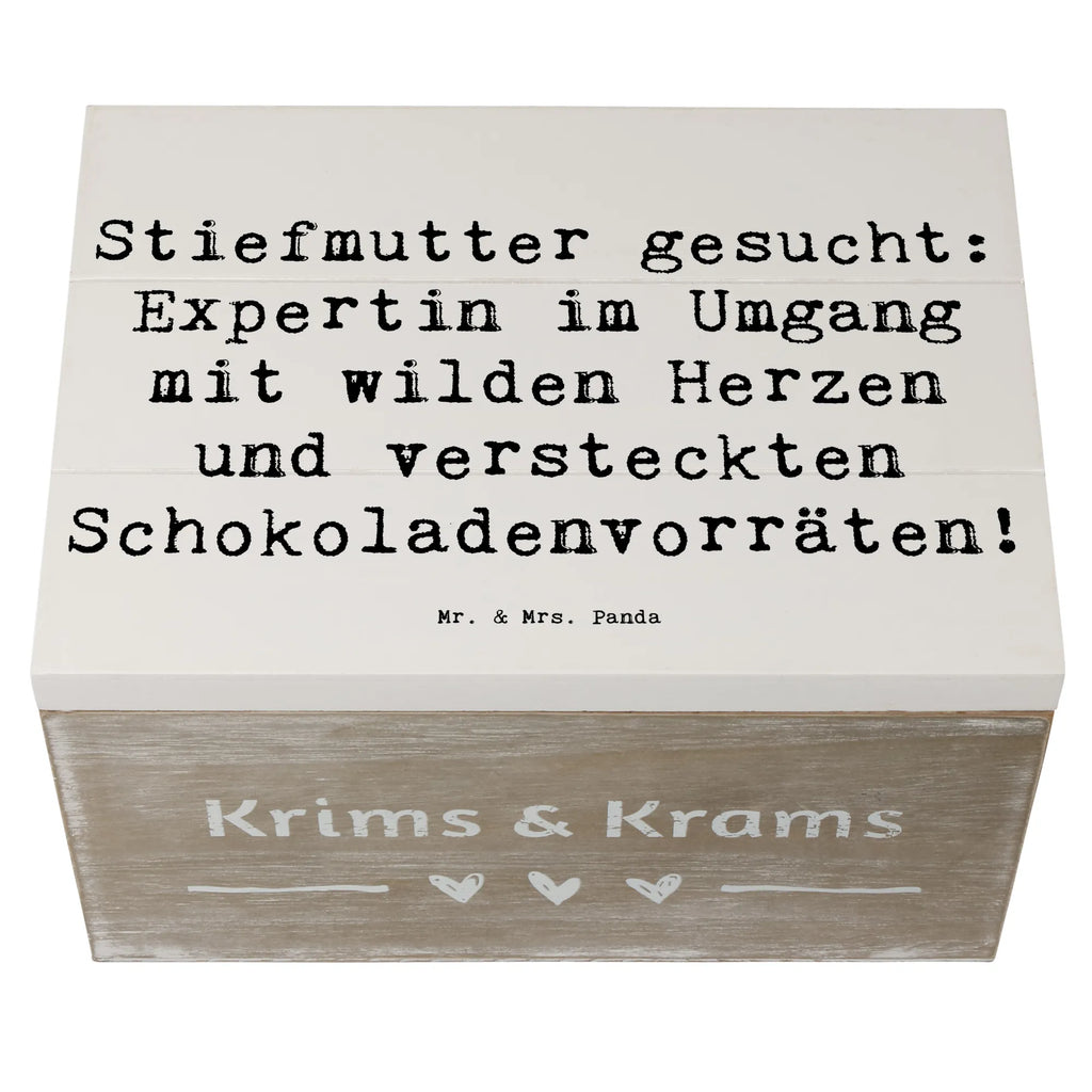 Holzkiste Spruch Stiefmutter Expertin Geschenkbox, Aufbewahrungsbox, XXL, Dekokiste, Holzkiste, Truhe, Erinnerungskiste, Schatulle, Geschenkdose, Kiste, Schatzkiste, Erinnerungsbox, Familie, Vatertag, Muttertag, Bruder, Schwester, Mama, Papa, Oma, Opa