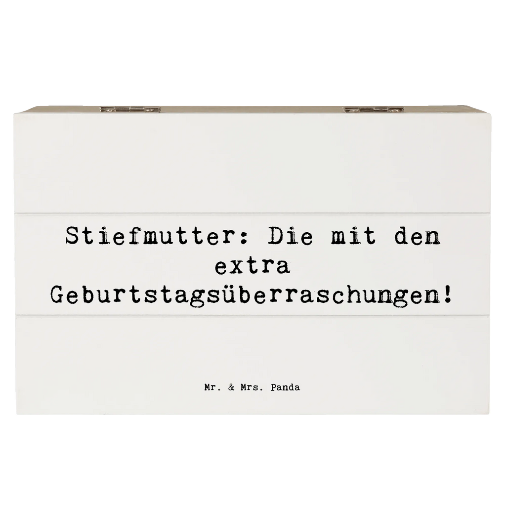 Holzkiste Spruch Stiefmutter Überraschungen Erinnerungskiste, Schatulle, Aufbewahrungsbox, Geschenkbox, Holzkiste, Geschenkdose, Schatzkiste, Truhe, Kiste, XXL, Dekokiste, Erinnerungsbox, Familie, Vatertag, Muttertag, Bruder, Schwester, Mama, Papa, Oma, Opa