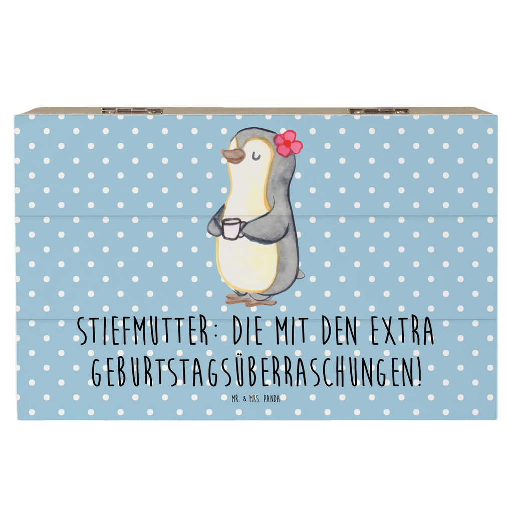 Holzkiste Stiefmutter Überraschungen Kiste, XXL, Schatulle, Erinnerungskiste, Truhe, Geschenkdose, Dekokiste, Schatzkiste, Erinnerungsbox, Aufbewahrungsbox, Holzkiste, Geschenkbox, Familie, Vatertag, Muttertag, Bruder, Schwester, Mama, Papa, Oma, Opa